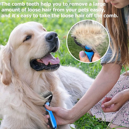 Double-Sided Pet Grooming Brush - Bark N Wish