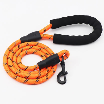 Reflective Nylon Round Rope Dog Leash - Bark N Wish