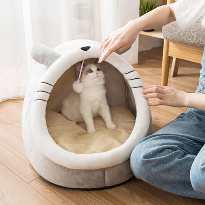 Cat House Villa Enclosed Cat Supplies Bed - Bark N Wish