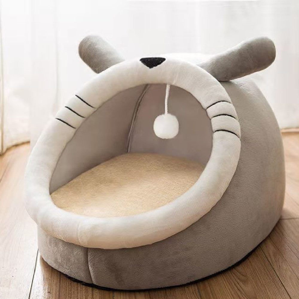 Cat House Villa Enclosed Cat Supplies Bed - Bark N Wish