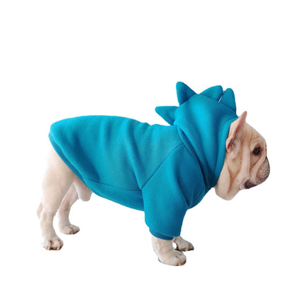 Cozy Fleece Solid Color Pet Hoodie - Bark N Wish