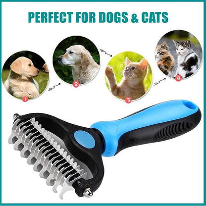 Double-Sided Pet Grooming Brush - Bark N Wish