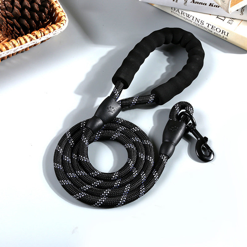 Reflective Nylon Round Rope Dog Leash - Bark N Wish