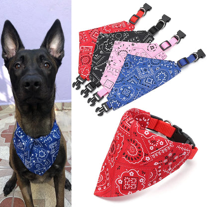 Adjustable Triangular Bandage For Pet Dog Cat Washable Scarf Bandana Collar Bibs Cat Neck