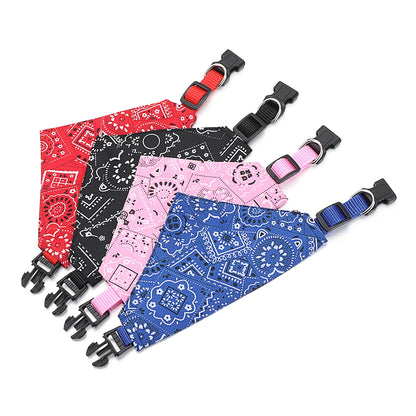 Adjustable Triangular Bandage For Pet Dog Cat Washable Scarf Bandana Collar Bibs Cat Neck