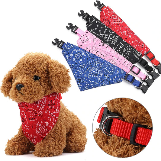 Adjustable Triangular Bandage For Pet Dog Cat Washable Scarf Bandana Collar Bibs Cat Neck