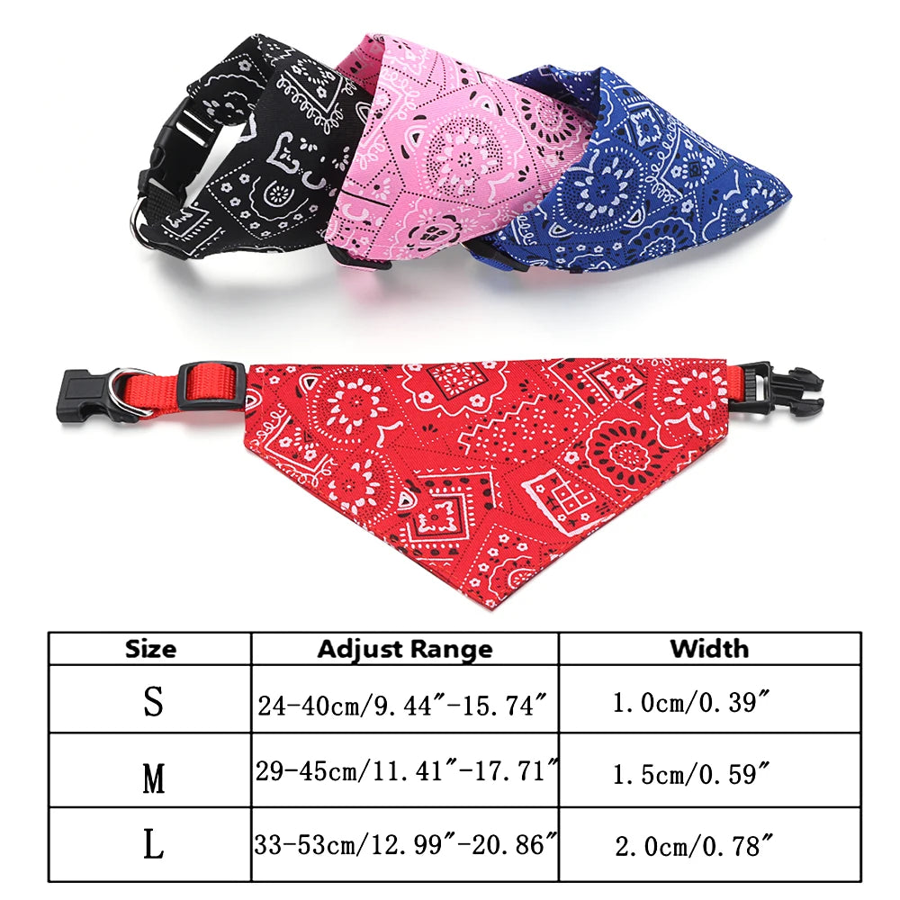 Adjustable Triangular Bandage For Pet Dog Cat Washable Scarf Bandana Collar Bibs Cat Neck