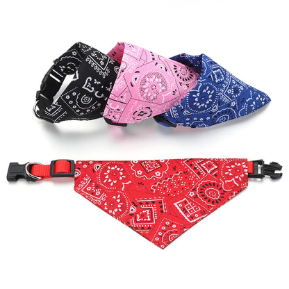 Adjustable Triangular Bandage For Pet Dog Cat Washable Scarf Bandana Collar Bibs Cat Neck