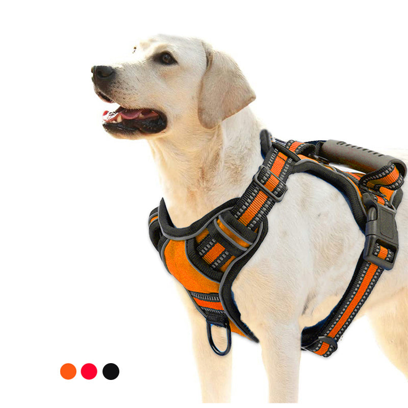 Dog Harness No Pull Breathable Reflective Pet Harness Vest - Bark N Wish