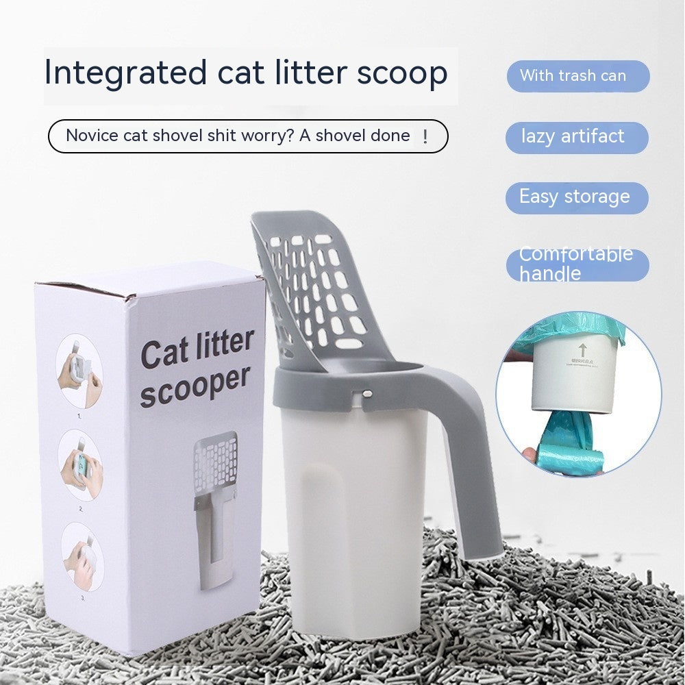 Portable Cat Litter Scoop with Integrated Storage - Bark N Wish